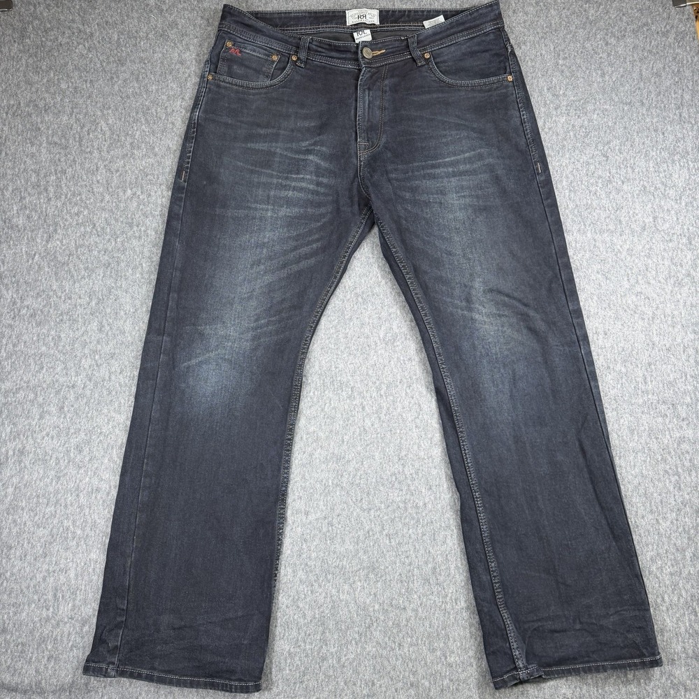 RRL Double RL Selvedge Jeans Men's 36x30 Relaxed Fit Japan Woven Denim